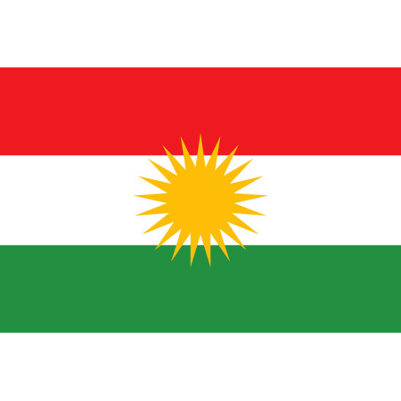 Drapeau Kurdistan (5x3.3cm) - Sticker/autocollant
