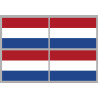 Drapeau Pays-Bas (4 fois 9.5x6.3cm) - Sticker/autocollant