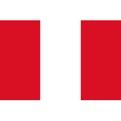 Drapeau Pérou (15x10cm) - Sticker/autocollant