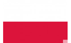 Drapeau Pologne (19.5x13cm) - Autocollant(sticker)