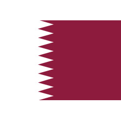 Drapeau Qatar (5x3.3cm) - Sticker/autocollant