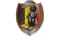 Belge et fier de l'être (20x15.5cm) - Autocollant(sticker)