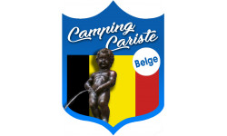 Campingcariste Belge (10x7.5cm) - Autocollant(sticker)