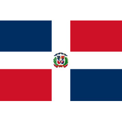 Drapeau République dominicaine (15x10cm) - Sticker/autocollant