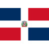 Drapeau République dominicaine (15x10cm) - Sticker/autocollant