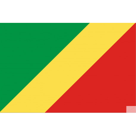 Drapeau République du Congo (19.5x13cm) - Autocollant(sticker)