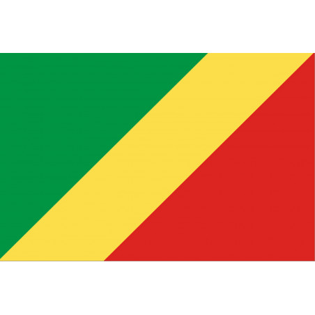 Drapeau République du Congo (19.5x13cm) - Autocollant(sticker)