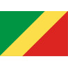 Drapeau République du Congo (5x3.3cm) - Sticker/autocollant