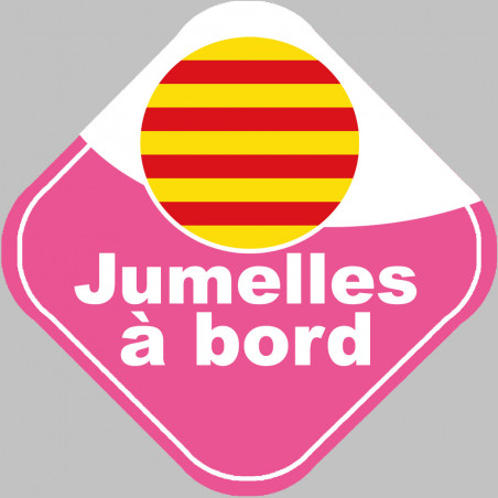 jumelles catalanes - 10cm - Autocollant(sticker)