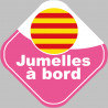 jumelles catalanes  (10x10cm) - Autocollant(sticker)