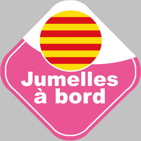 jumelles catalanes  - 15cm - Autocollant(sticker)