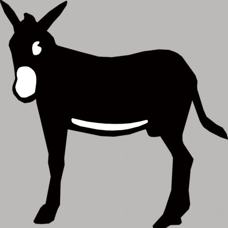 Silhouette âne Catalan - 10cm - Autocollant(sticker)