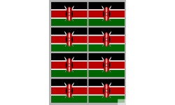 Drapeau Kenya (8 fois 9.5x6.3cm) - Autocollant(sticker)