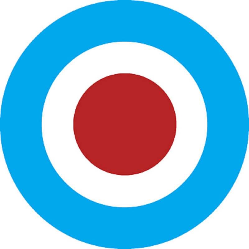 drapeau aviation anglaise - 20cm - Sticker/autocollant