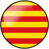 Drapeau Catalan rond - 20cm - Autocollant(sticker)