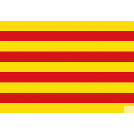 Drapeau Catalan (19.5x13cm) - Autocollant(sticker)