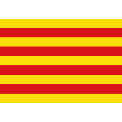 Drapeau Catalan (15x10cm) - Sticker/autocollant