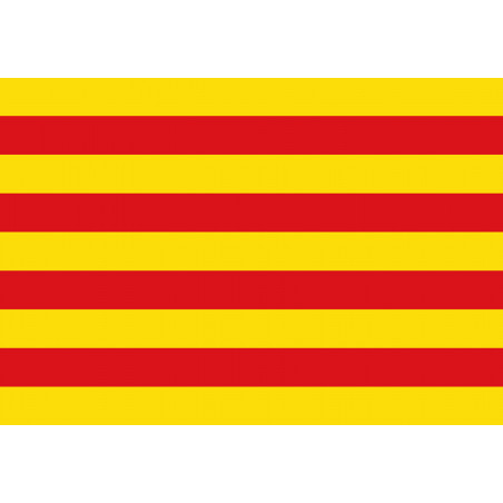 Drapeau Catalan (15x10cm) - Autocollant(sticker)