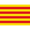 Drapeau Catalan (15x10cm) - Sticker/autocollant