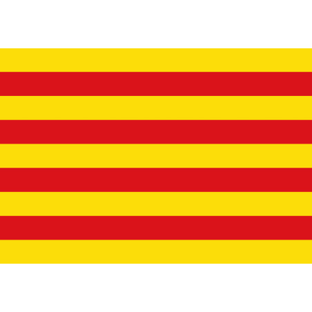 Drapeau Catalan (5x3.3cm) - Sticker/autocollant