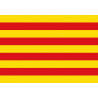 Drapeau Catalan (5x3.3cm) - Autocollant(sticker)