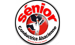 Conductrice Sénior Alsacienne (10x10cm) - Autocollant(sticker)