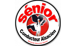 Conducteur Sénior Alsacien (10x10cm) - Autocollant(sticker)