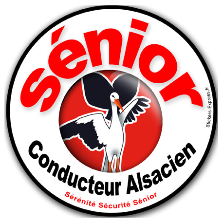 Conducteur Sénior Alsacien (10x10cm) - Autocollant(sticker)