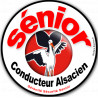 Conducteur Sénior Alsacien (10x10cm) - Autocollant(sticker)