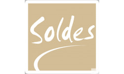 solde Carré imitation OR - 15cm - Autocollant(sticker)