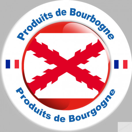 Produit bourguignon - 5cm - Autocollant(sticker)