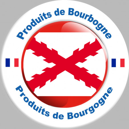 Produit bourguignon - 5cm - Autocollant(sticker)