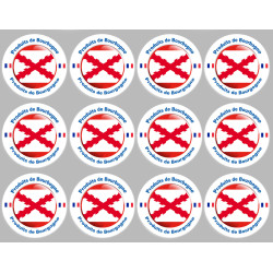 Produits bourguignon - 12fois 5cm - Sticker/autocollant