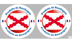 Produits de la Bourgogne - 2fois 10cm - Autocollant(sticker)