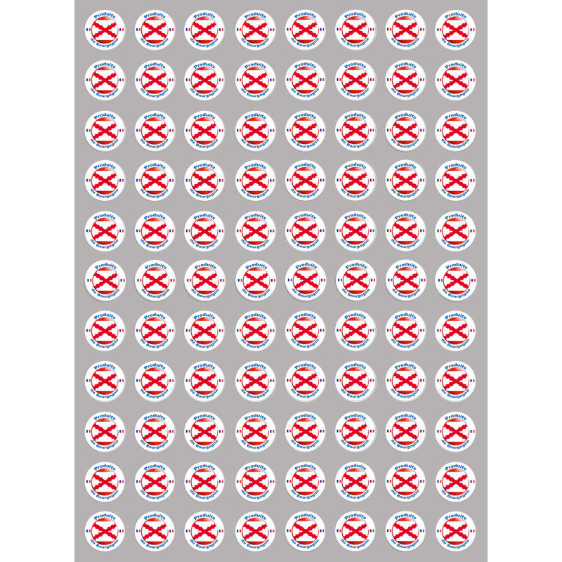 Produits Bourgogne - 88fois 2cm - Sticker/autocollant