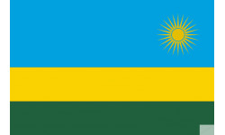 Drapeau Rwanda (19.5x13cm) - Autocollant(sticker)