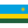 Drapeau Rwanda (19.5x13cm) - Autocollant(sticker)