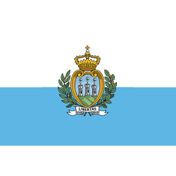 Drapeau Saint-Marin (15x10cm) - Sticker/autocollant