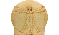 L'homme de Vitruve (20x19cm) - Autocollant(sticker)