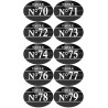 Numéros table de restaurant de 70 à 79 (10 fois 5x3.5cm) - Sticker/a
