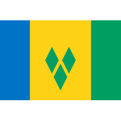 Saint-Vincent-et-les-Grenadines (5x3.3cm) - Sticker/autocollant