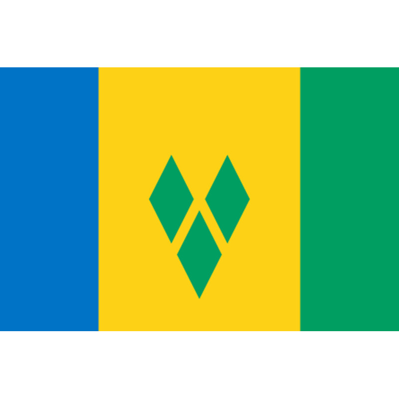 Saint-Vincent-et-les-Grenadines (5x3.3cm) - Sticker/autocollant