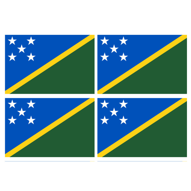 Drapeau Salomon (4 fois 9.5x6.3cm) - Sticker/autocollant