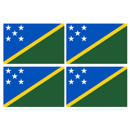 Drapeau Salomon (4 fois 9.5x6.3cm) - Sticker/autocollant