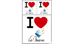 Département 51 la Marne (1fois 10cm / 2 fois 5cm) - Autocollant(sticker)