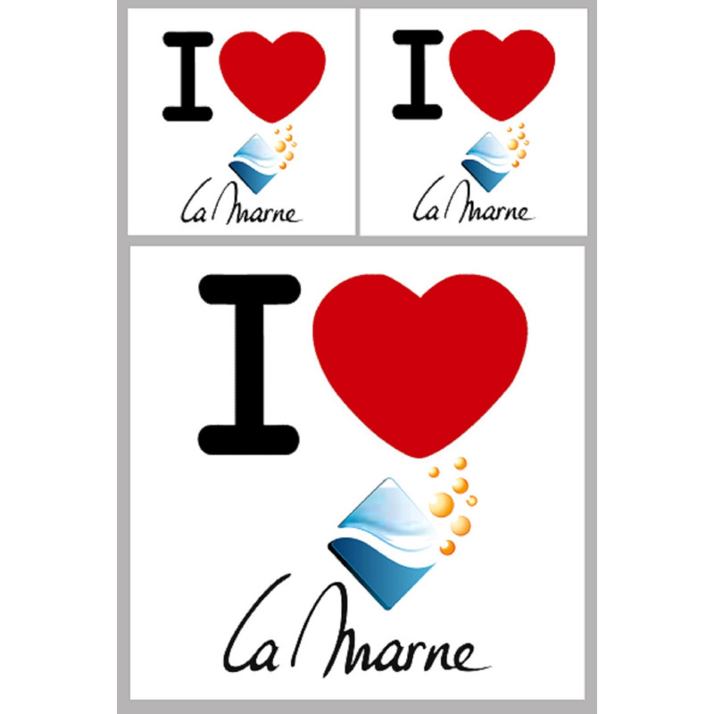 la Marne (1fois 10cm / 2 fois 5cm) - Sticker/autocollant