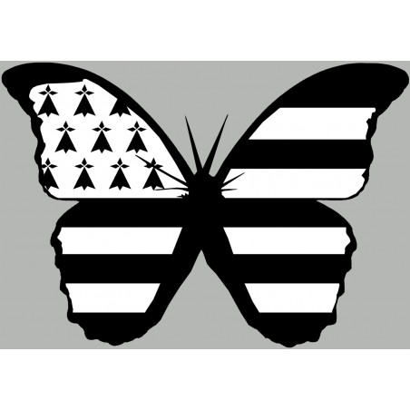 Effet papillon Breton (15x10.5cm) - Autocollant(sticker)