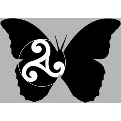 Effet papillon Celte (15x10.5cm) - Sticker/autocollant