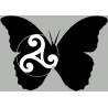 Effet papillon Celte (10x7cm) - Autocollant(sticker)