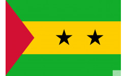 Drapeau Sao Tomé-et-Principe (19.5x13cm) - Autocollant(sticker)